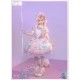 Mademoiselle Pearl Sanrio Little Twin Stars Apron Blouse Top Skirt Set and OPs(Reservation/Full Payment Without Shipping)